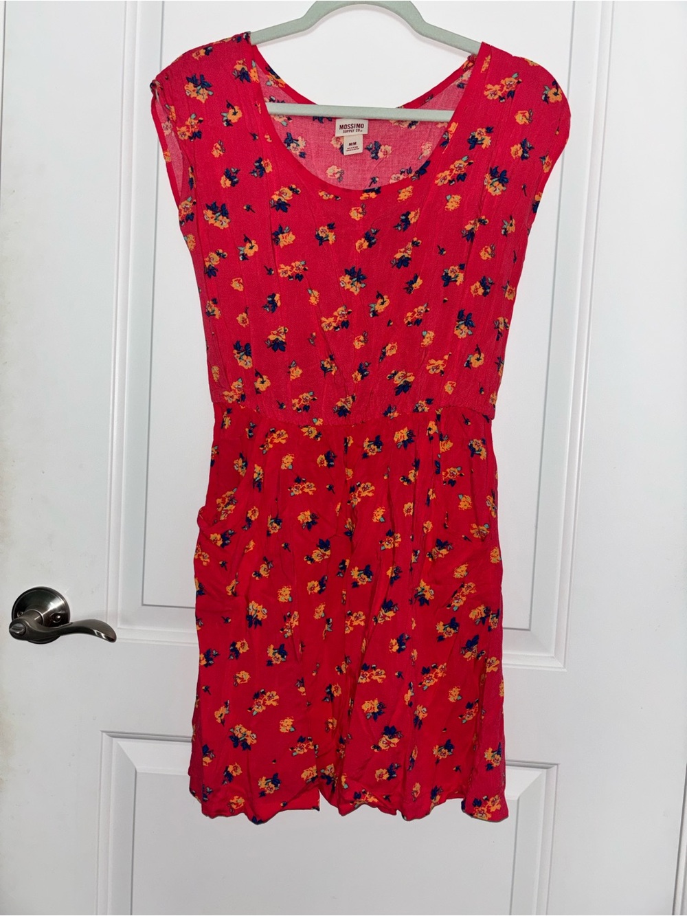 Mossimo Supply Co. Red Floral Casual Junior’s Dress
